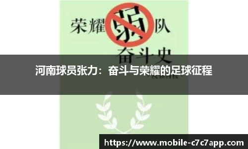 河南球员张力：奋斗与荣耀的足球征程